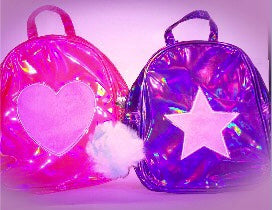 Limited Too Mini Backpack Purple Holographic Pink Star or Pink Hologra Romes Finds