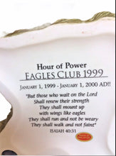 Load image into Gallery viewer, 1999 EAGLES CLUB HOUR OF POWER CERAMIC EAGLE ON PINE