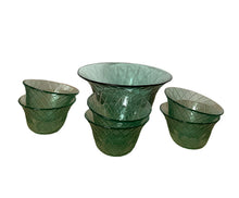 Load image into Gallery viewer, 7 Pc Sea Foam green Depression Salad Bowl Set