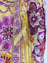 Load image into Gallery viewer, Vera Bradley Lisa B Slim Hobo Bag Bali Gold Purse Yellow Pink Floral