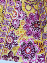 Load image into Gallery viewer, Vera Bradley Lisa B Slim Hobo Bag Bali Gold Purse Yellow Pink Floral