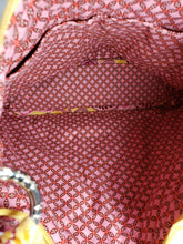 Load image into Gallery viewer, Vera Bradley Lisa B Slim Hobo Bag Bali Gold Purse Yellow Pink Floral
