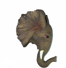 Load image into Gallery viewer, Elephant Wall Bust Sculpture
