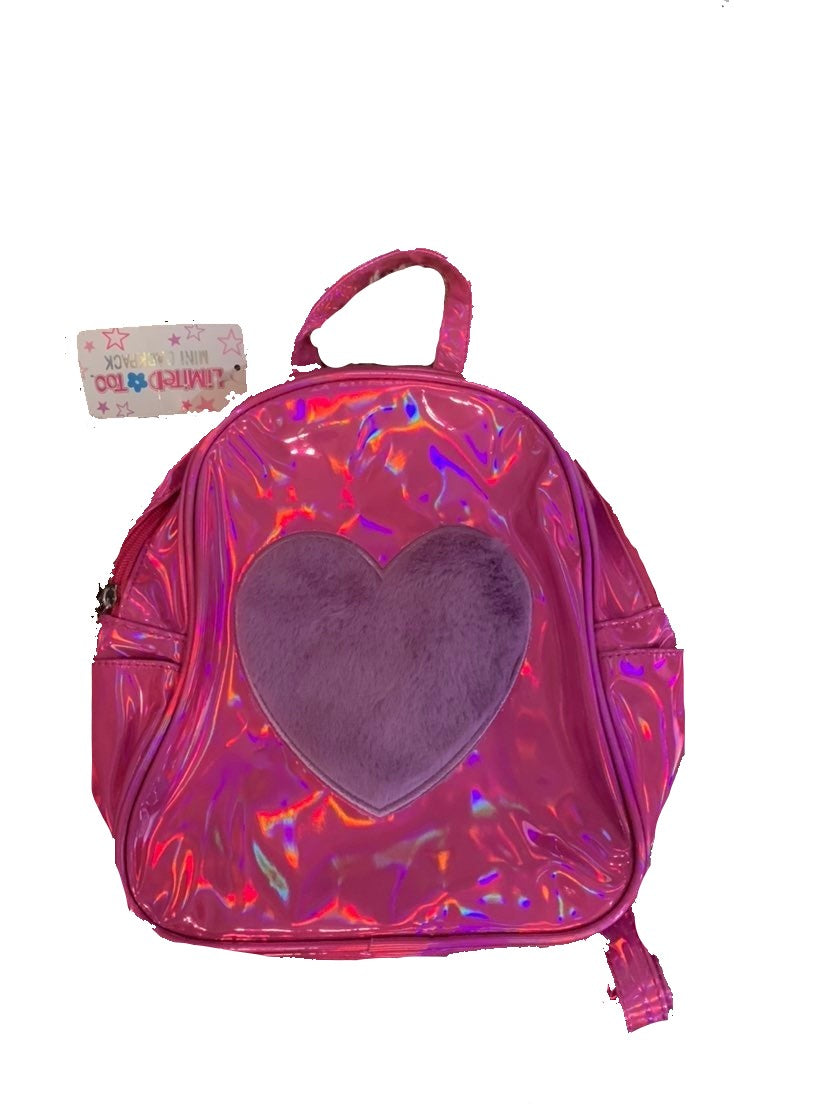 Limited Too Mini Backpack Purple Holographic Pink Star or Pink Hologra Romes Finds